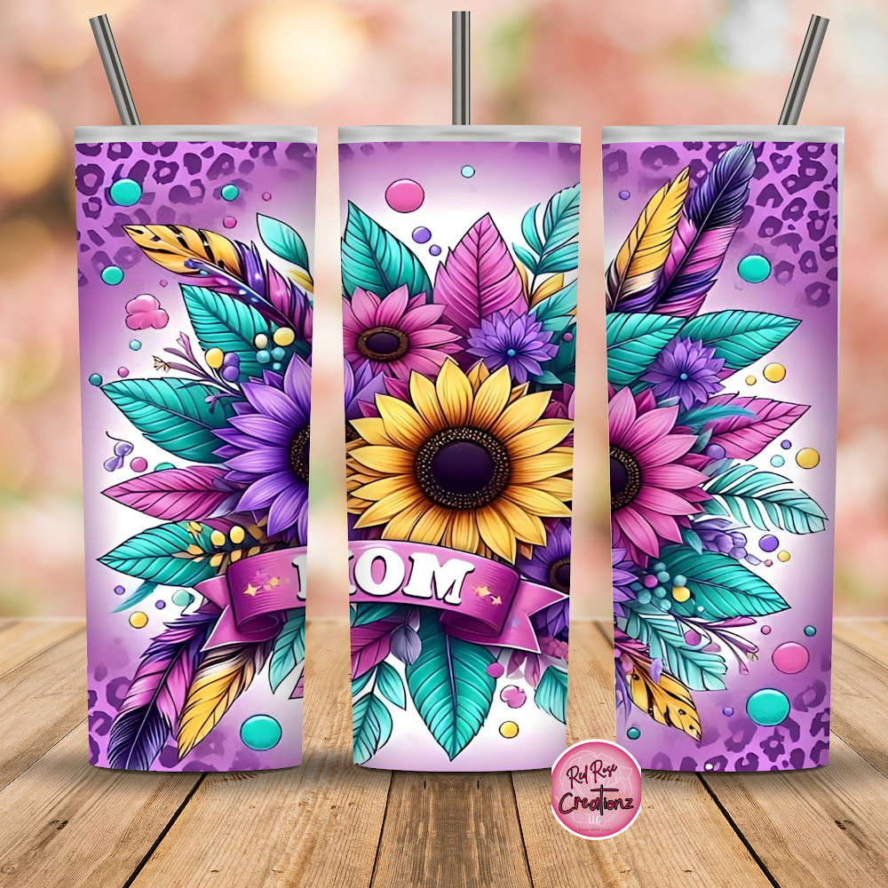 Purple Feathery Mom Gift Set