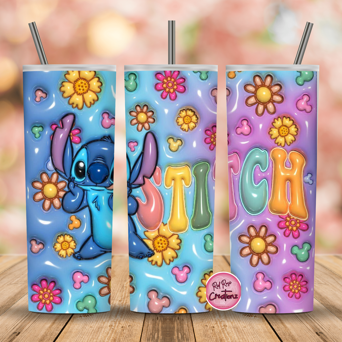 3D Floral Stitch – Red Rose Creationz LLC