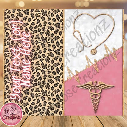 Medical Field Pink & Cheetah Design