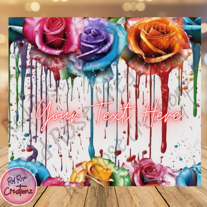 Colorful Flowers with Pain Drip