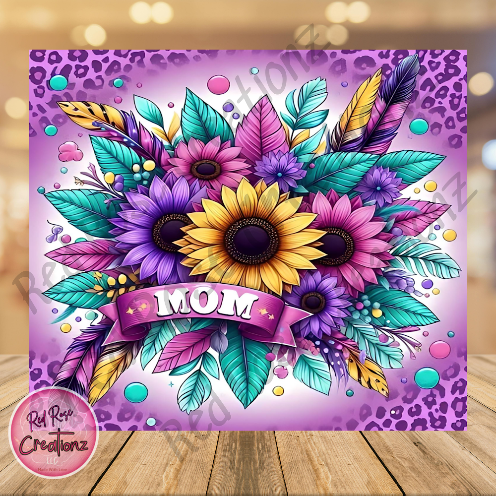 Purple Feathery Mom Gift Set