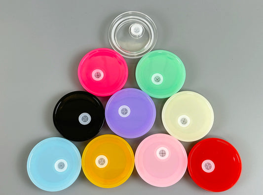 Colored Libby Glass Lids