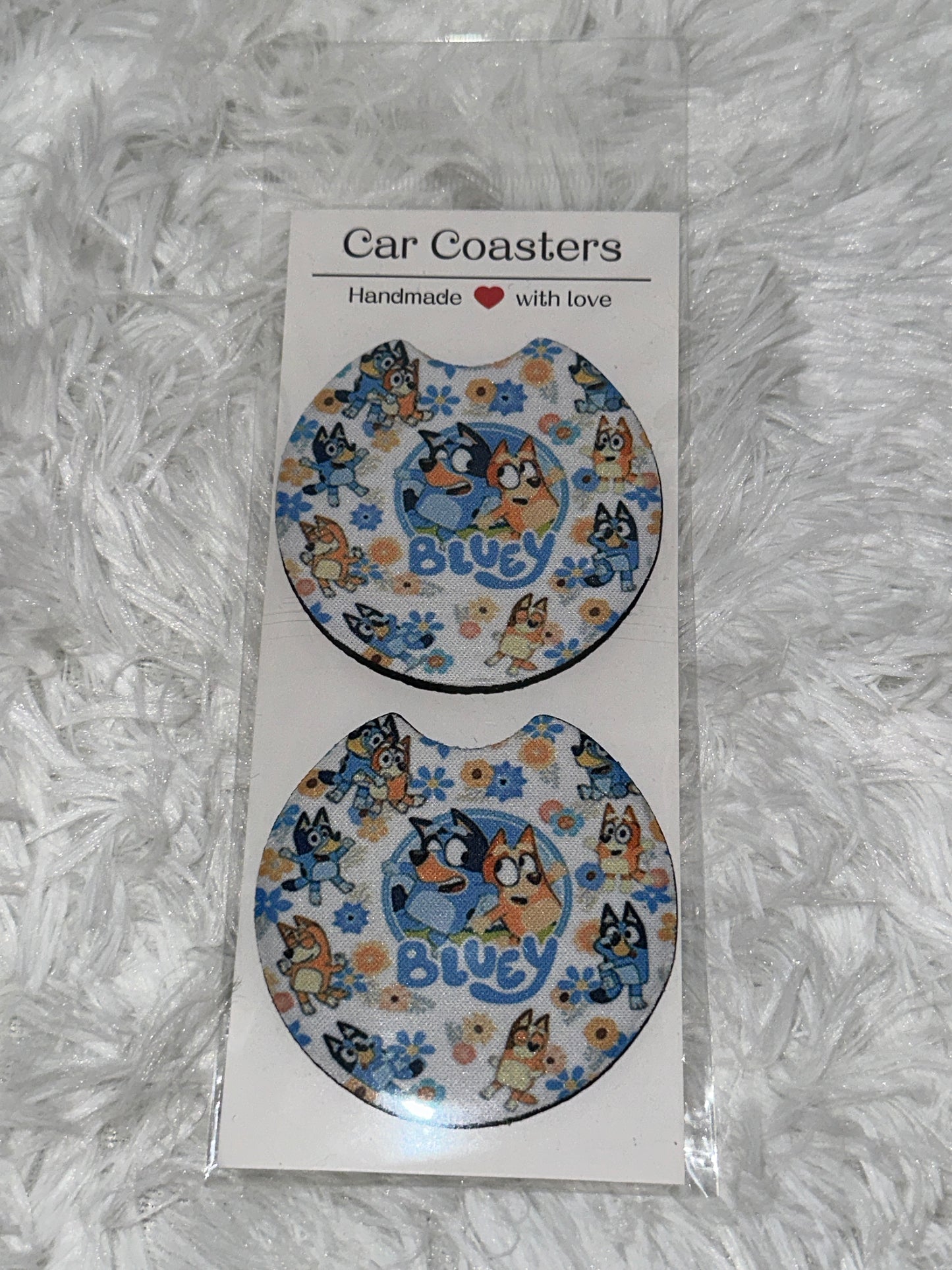 Bluey Inspired Car Coasters