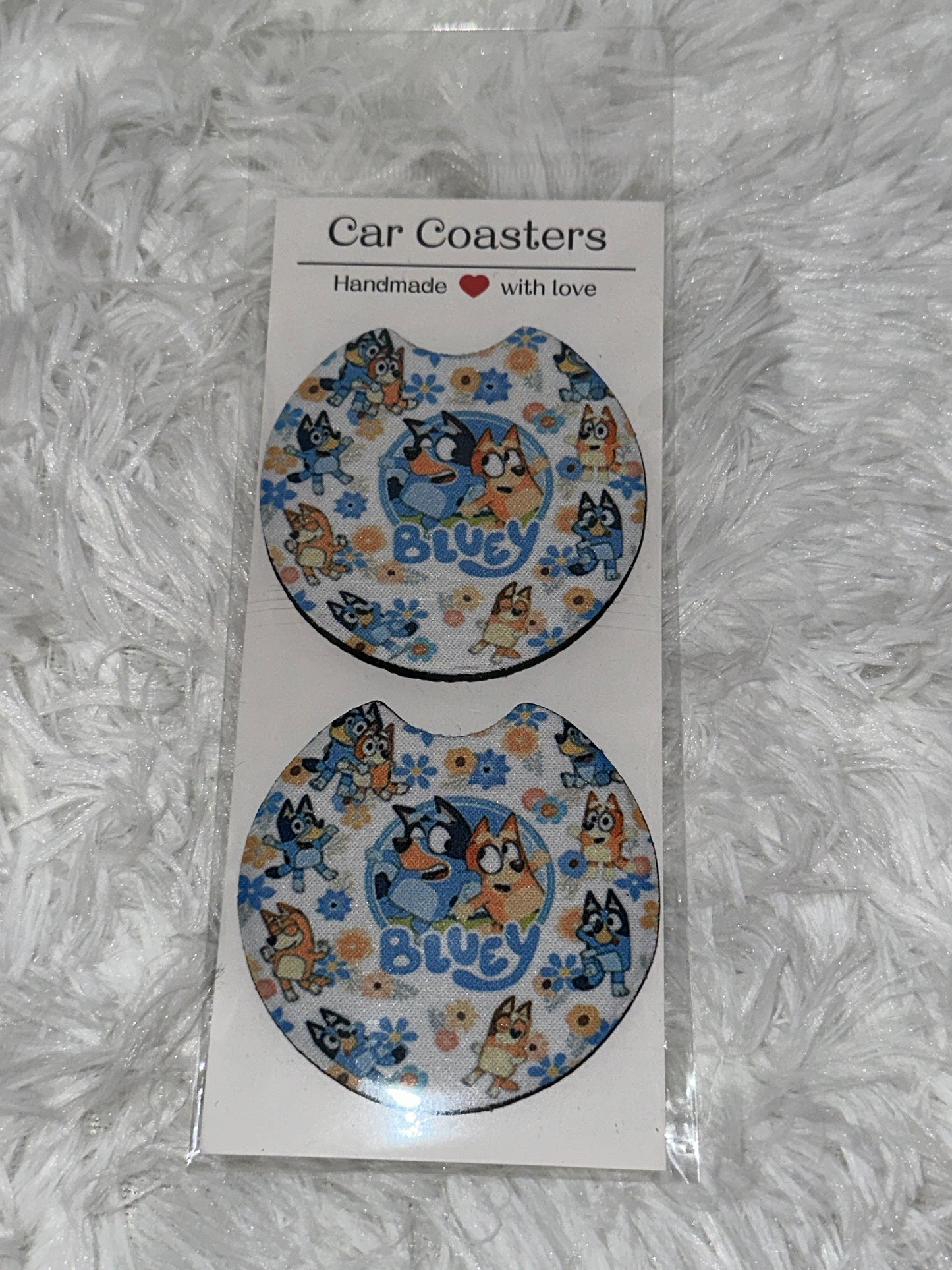 Bluey Inspired Car Coasters