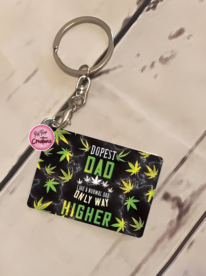 Dopest Dad Keychain