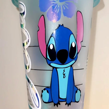 Stitch Starbucks Venti Cup W/ Lid and Straw *Custom*