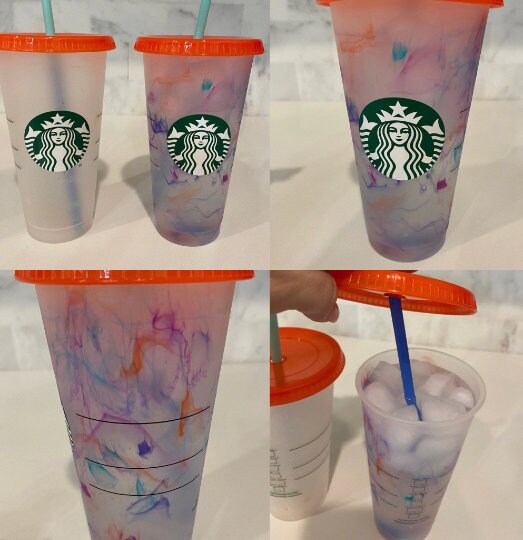 Sunflower & Rose Starbucks Venti Cup W/ Name Added