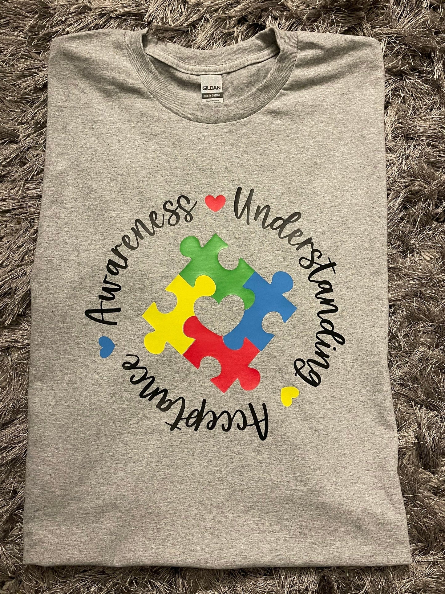 Autism Awareness Tshirt / acceptance/ understanding / puzzle pieces