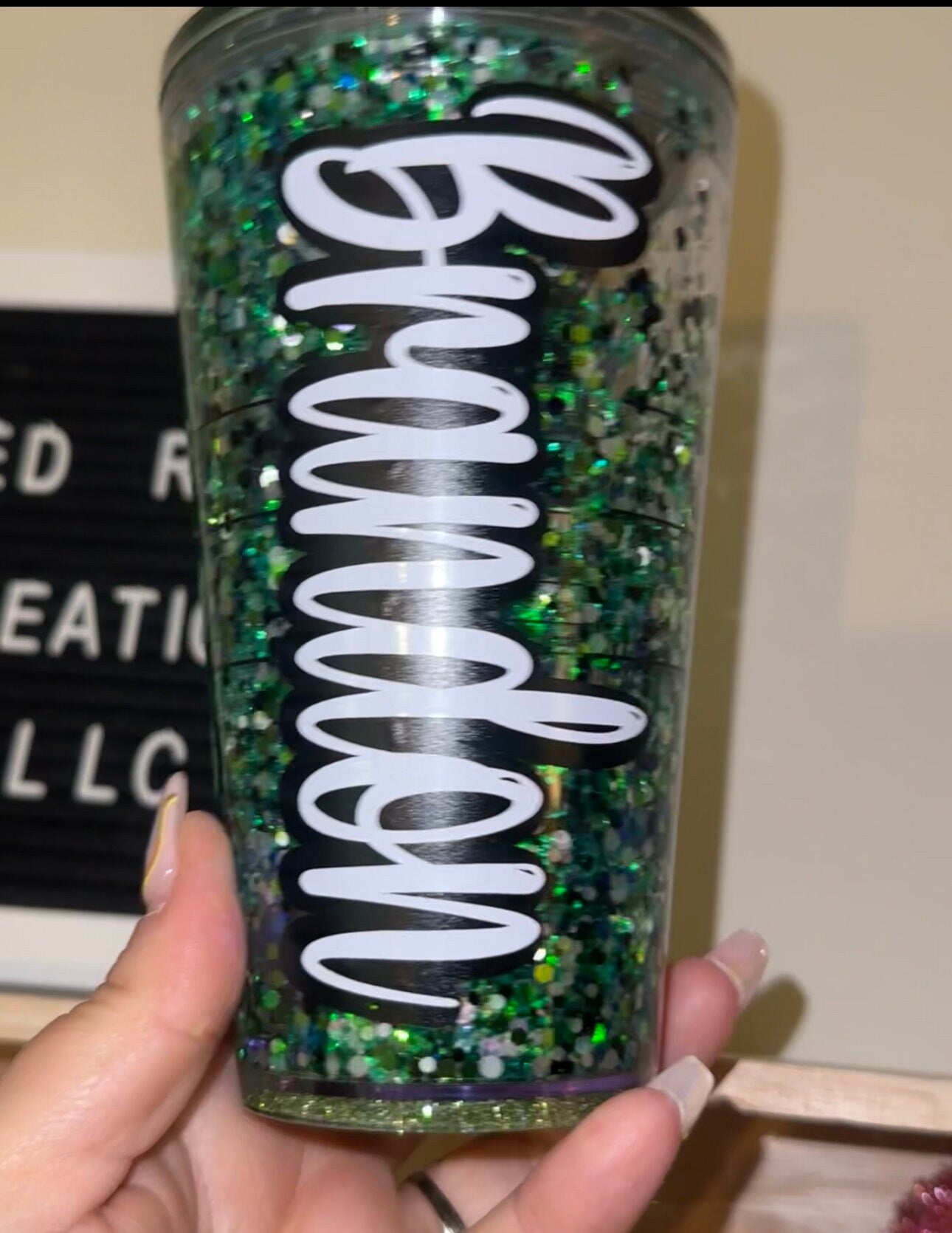 Philadelphia Eagles Starbucks Snow Globe 24oz/16oz Tumbler| Any NFL or NBA team| glitter
